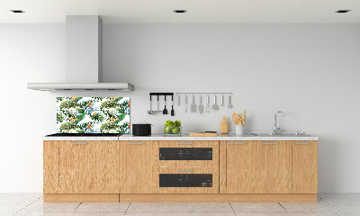 Panneau crédence cuisine Feuilles de monstera exotique