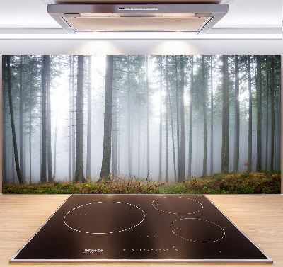 Panneau pour cuisine Brume dans la forêt