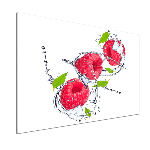 Panneau pour cuisine Framboise et eau