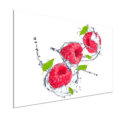 Panneau pour cuisine Framboise et eau