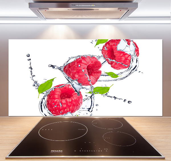 Panneau pour cuisine Framboise et eau