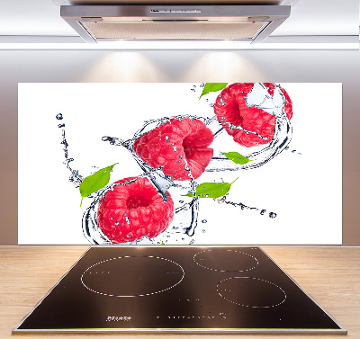 Panneau pour cuisine Framboise et eau