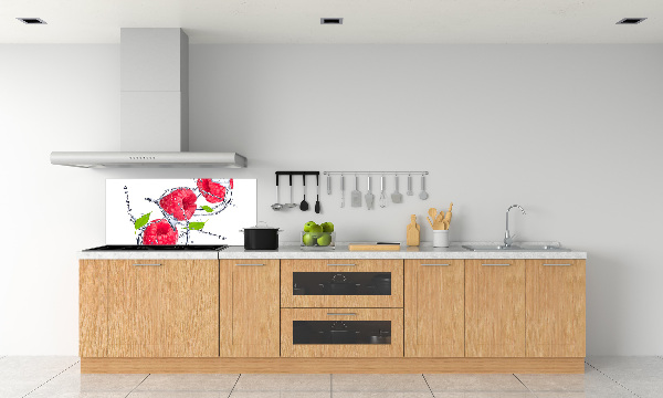 Panneau pour cuisine Framboise et eau