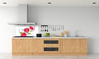 Panneau pour cuisine Framboise et eau