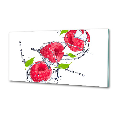 Panneau pour cuisine Framboise et eau