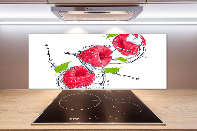 Panneau pour cuisine Framboise et eau