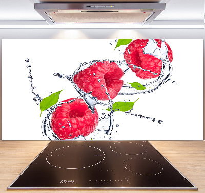 Panneau pour cuisine Framboise et eau