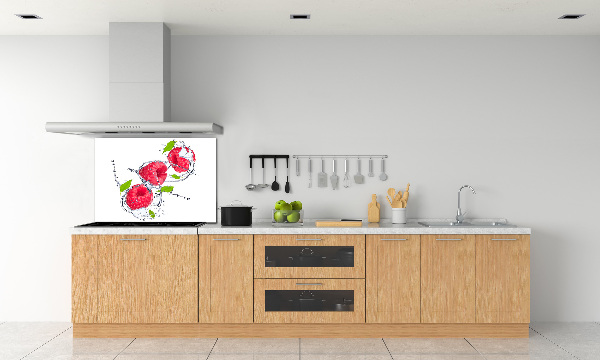 Panneau pour cuisine Framboise et eau