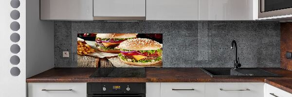 Panneaux muraux cuisine Hamburger