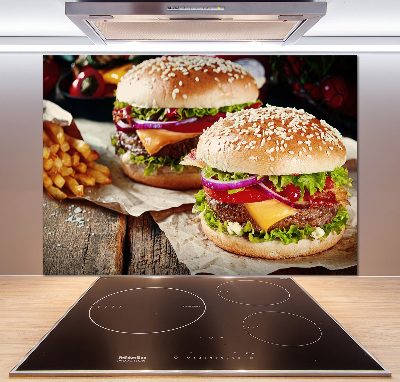 Panneaux muraux cuisine Hamburger