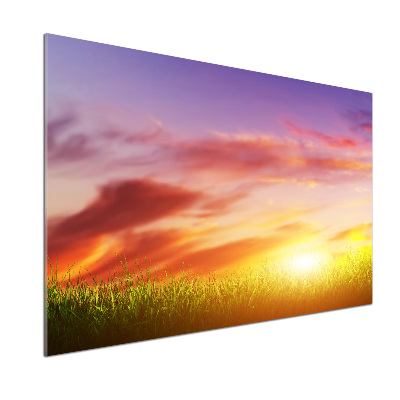 Panneaux muraux cuisine Coucher de soleil