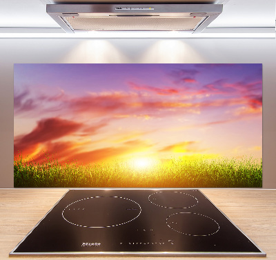 Panneaux muraux cuisine Coucher de soleil