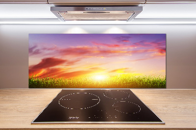 Panneaux muraux cuisine Coucher de soleil
