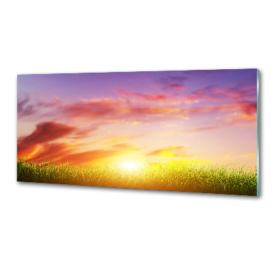 Panneaux muraux cuisine Coucher de soleil