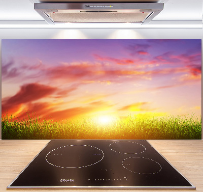 Panneaux muraux cuisine Coucher de soleil