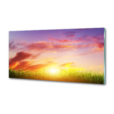 Panneaux muraux cuisine Coucher de soleil