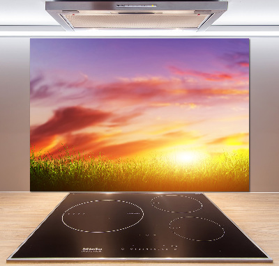 Panneaux muraux cuisine Coucher de soleil