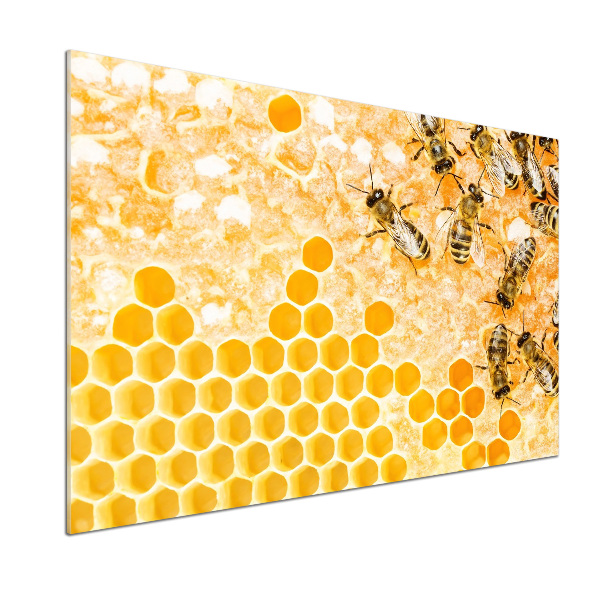 Crédence en verre avec motif Abeilles travailleuses