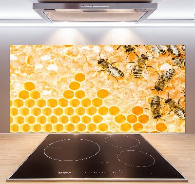 Crédence en verre avec motif Abeilles travailleuses