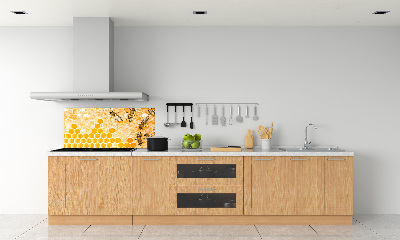Crédence en verre avec motif Abeilles travailleuses