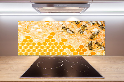 Crédence en verre avec motif Abeilles travailleuses