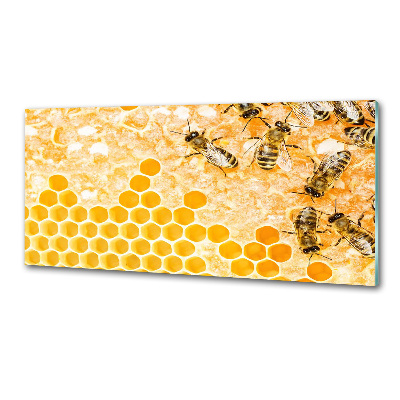 Crédence en verre avec motif Abeilles travailleuses