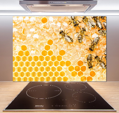 Crédence en verre avec motif Abeilles travailleuses
