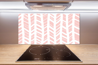 Verre pour crédence Motif à chevrons