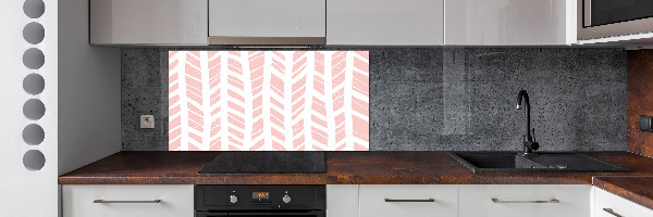 Verre pour crédence Motif à chevrons