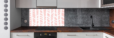 Verre pour crédence Motif à chevrons