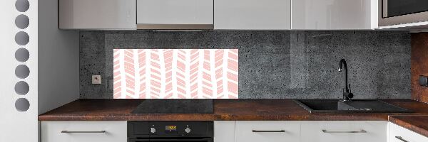 Verre pour crédence Motif à chevrons