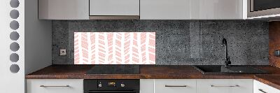 Verre pour crédence Motif à chevrons