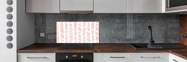 Verre pour crédence Motif à chevrons