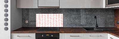 Verre pour crédence Motif à chevrons