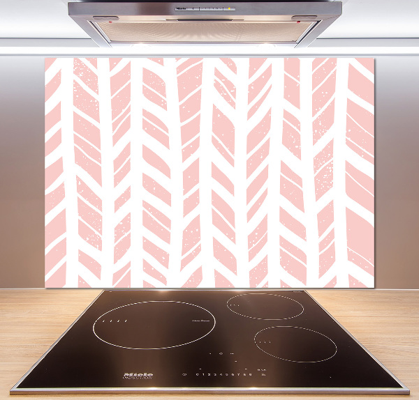 Verre pour crédence Motif à chevrons