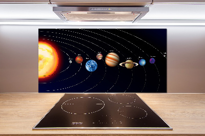 Crédence cuisine en verre Système solaire