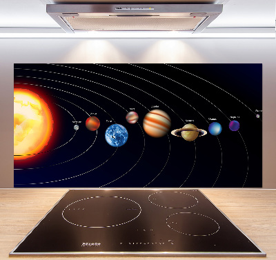 Crédence cuisine en verre Système solaire