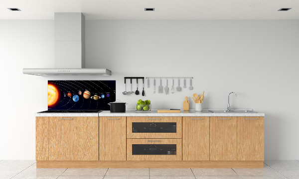 Crédence cuisine en verre Système solaire