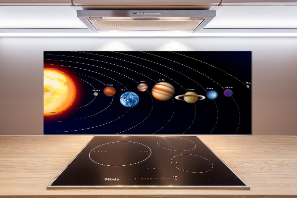 Crédence cuisine en verre Système solaire