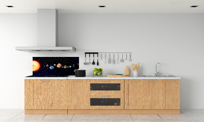 Crédence cuisine en verre Système solaire