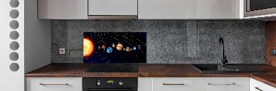 Crédence cuisine en verre Système solaire