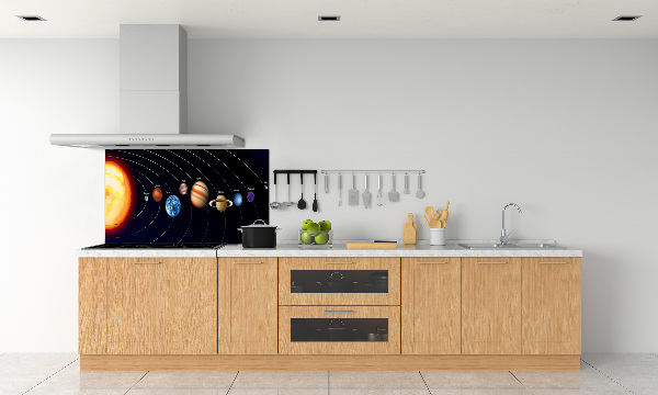Crédence cuisine en verre Système solaire