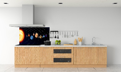 Crédence cuisine en verre Système solaire