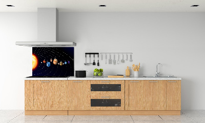 Crédence cuisine en verre Système solaire