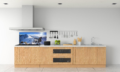 Crédence cuisine en verre trempé Pic des Tatras