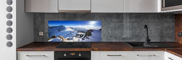 Crédence cuisine en verre trempé Pic des Tatras