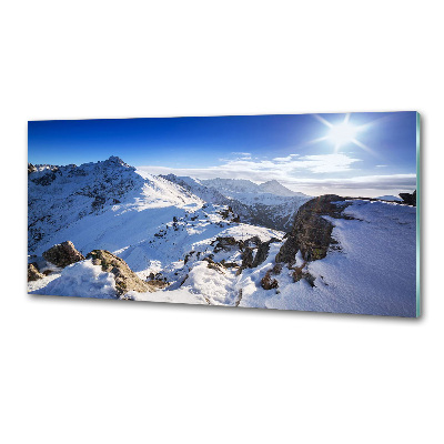 Crédence cuisine en verre trempé Pic des Tatras