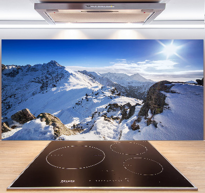 Crédence cuisine en verre trempé Pic des Tatras