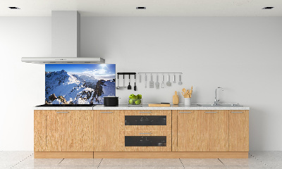 Crédence cuisine en verre trempé Pic des Tatras