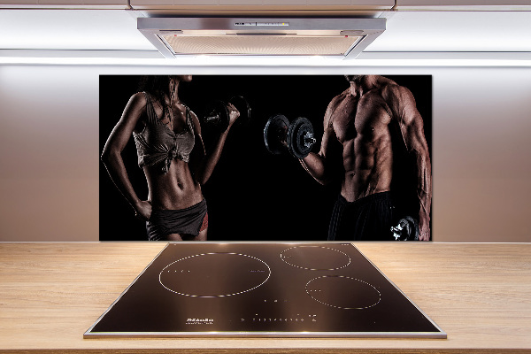 Crédence cuisine en verre trempé Structure musculaire